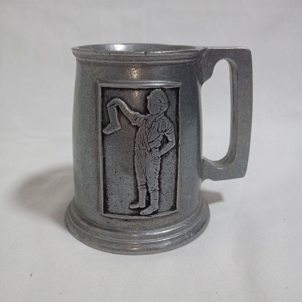 Vintage Wilton Armetale Pewter Stein Uneeda Biscuit Boy